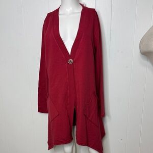 CMC Color me cotton brand new cardigan sweatshirt XL berry color